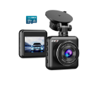 Picture of Dash Cam Front 1080P Mini Size with 64GB SD Card, 2 Inch LCD Screen Small Car Dash Camera WDR Night Vision