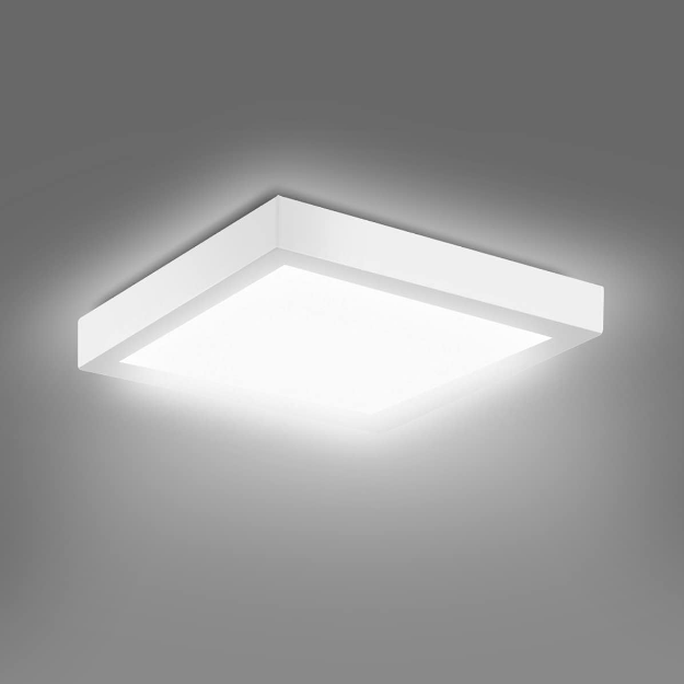 Picture of LED Ceiling Lights, 12W Modern Square Flush LED Ceiling, LED Panel Ceiling Lamp for Living Room, Kitchen, Bulkhead, and Utility Room