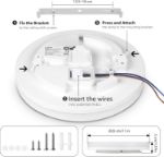Picture of ‎48W Bathroom Lights Ceiling LED, Ceiling Lights Round, 2050lm Waterproof 6000K Cool White 29cm,Indoor Home Flush Ceiling Light