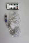 Picture of Modern White 3m LED String Lights with Remote Control and 8 Lighting Modes for Outdoor, Patio