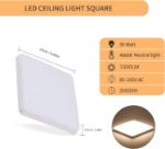 Picture of LED Ceiling Lights 36W, 3300lm Super Bright Square LED Ceiling Light, Daylight White 
