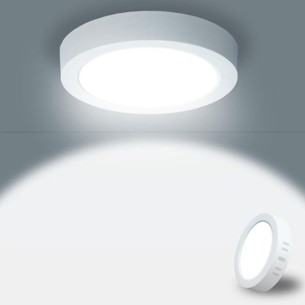 Picture of Bathroom Light 15W 1800LM, Round LED Ceiling Light, IP44 Angle 120 for Bedroom Living Room Bathroom Dining Room 