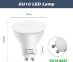 Picture of GU10 LED Spotlight Bulbs, 5W GU10 LED Light Bulbs Cool White 6000K, 400lm 50W Halogen Spot Light Bulb 