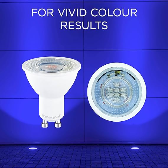 LED GU10 Blue Color Spotlight Bulb - 2 Pack