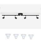 Picture of 4-Way Adjustable LED Ceiling Light, Rotatable Spotlight 