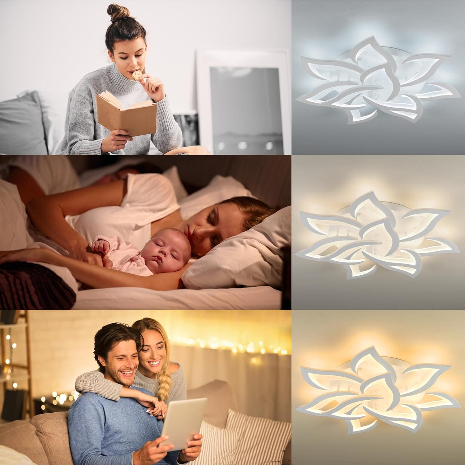 Dimmable LED Ceiling Light with Remote Control