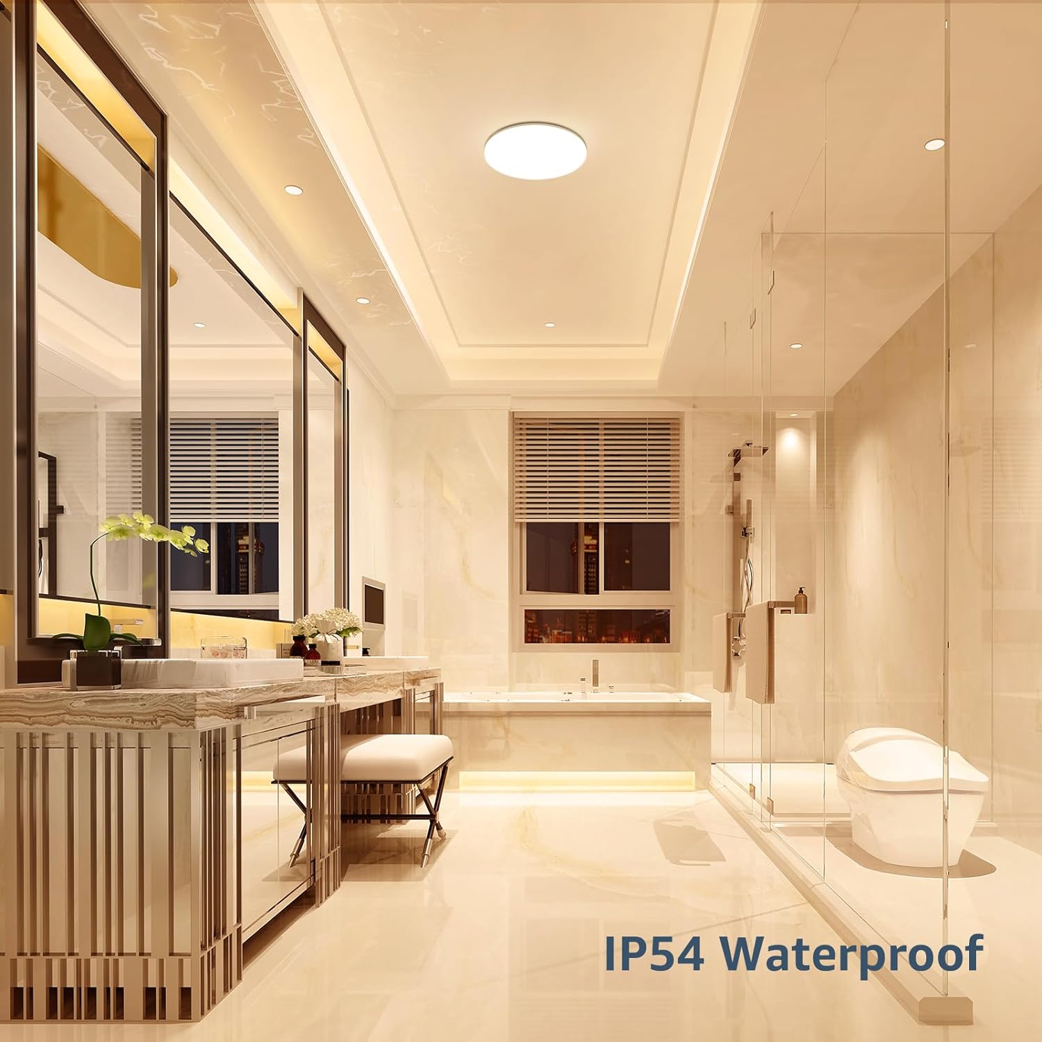 Bathroom Light Warm White - Waterproof Ceiling Lights