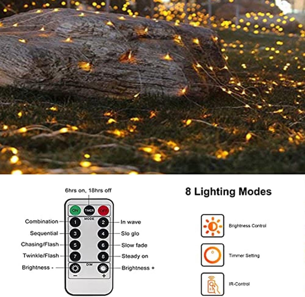 Outdoor Net Lights Mesh - LED Garden Tree Lights