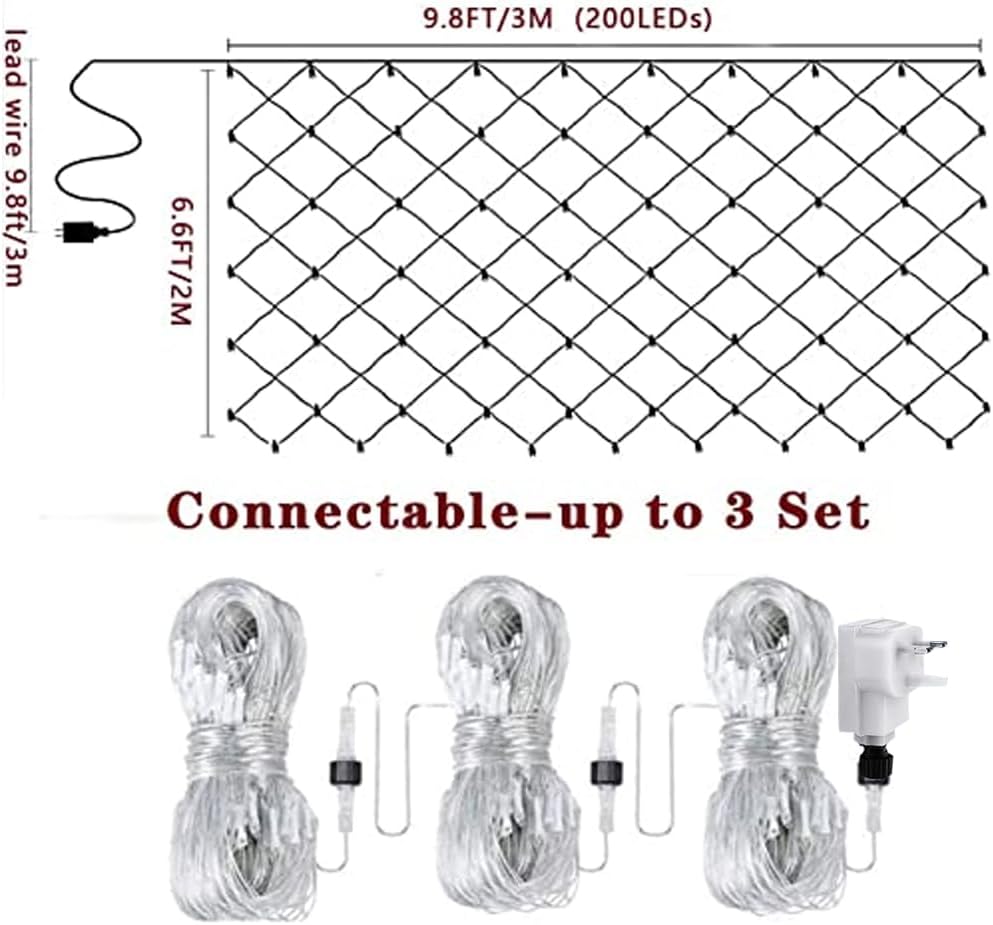 Outdoor Net Lights Mesh - LED Garden Tree Lights