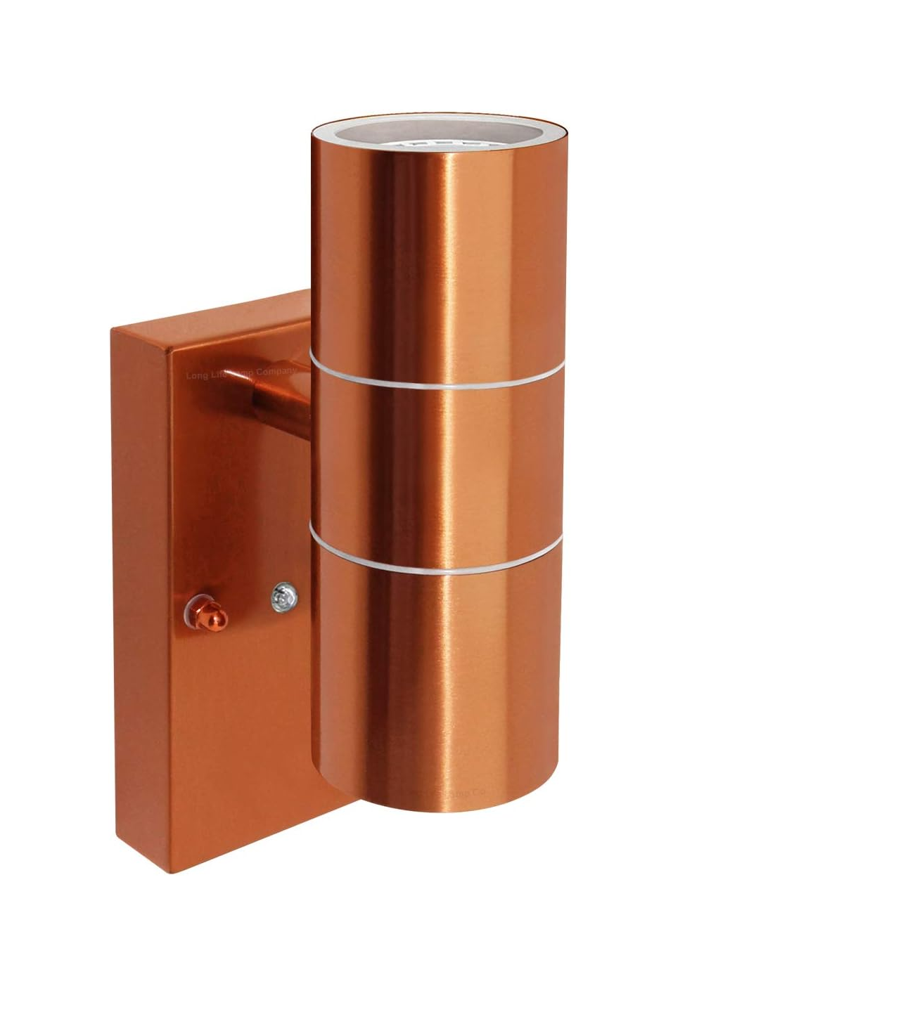 Dusk Till Dawn Sensor Copper Wall Light - Stainless Steel Up and Down Light