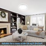 Picture of 24W Ultra-Thin Round LED Ceiling Light - Adjustable Color Temperature (3000K-6000K) - Modern Flat Panel Fixture for Home & Office - Energy Saving 220V Integrated Light