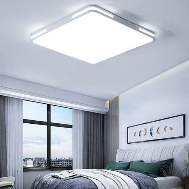 Picture of Modern Square LED Ceiling Light - 36W Ultra-Bright 4000K Panel (40cm) - Replaces 150W Bulbs, Saves 80% Energy - Slim 5cm Flush Mount for Homes & Offices 