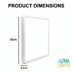 Picture of 18W 30cm LED Ceiling Light, 6500K Daylight White, 3240LM Bright Flush Mount Ceiling Light for Bedroom, Kitchen, Hallway & Living Room