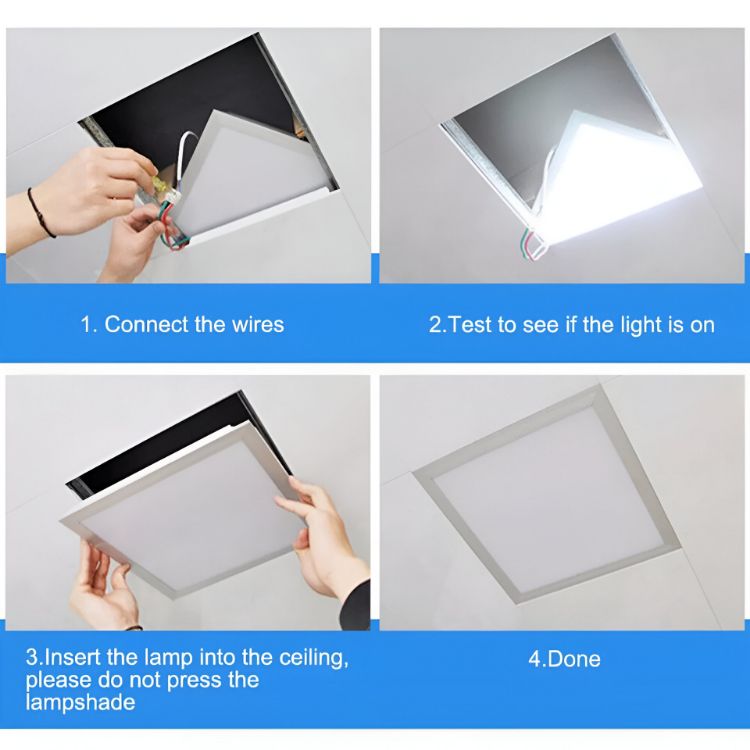AVOTECH 40W LED Recessed Ceiling Panel Light – Cool White 6500K, Energy ...