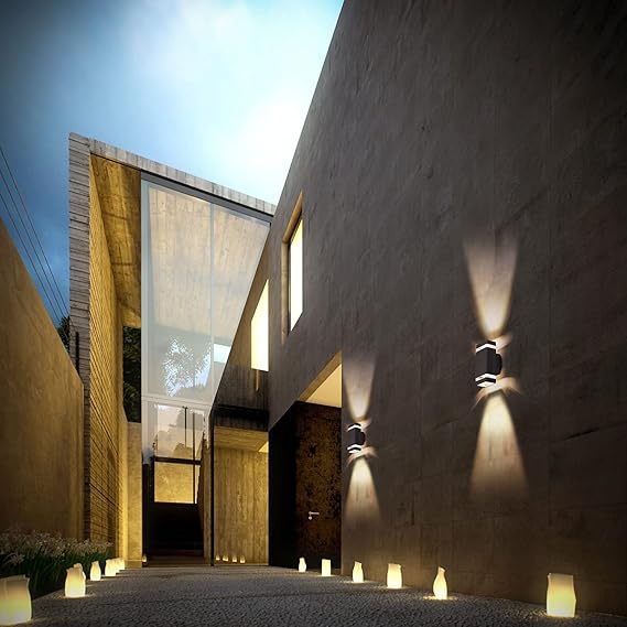 Modern Up & Down Outdoor Wall Lights