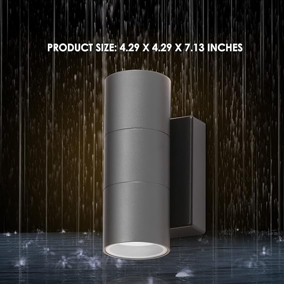 Modern Up & Down Outdoor Wall Lights