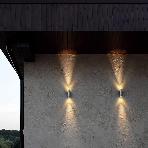 Modern Up & Down Outdoor Wall Lights