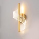 Picture of Modern LED Acrylic Wall Sconce, 12W Wall Light with 3 Color Modes for Bathroom, Bedroom & Corridor