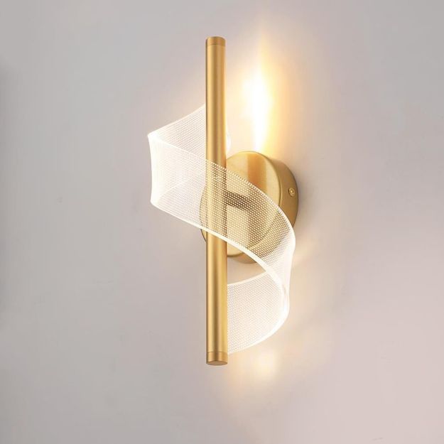 Picture of Modern LED Acrylic Wall Sconce, 12W Wall Light with 3 Color Modes for Bathroom, Bedroom & Corridor