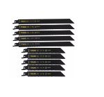 Picture of 10x Professional Reciprocating Saw Blades, Heavy-Duty Bi-Metal Blades for Fast & Precise Metal & Wood Cutting