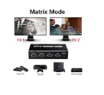 Picture of 4K 60Hz HDMI Matrix Switch 2x2 Splitter with Remote for PC, Laptop, PS4