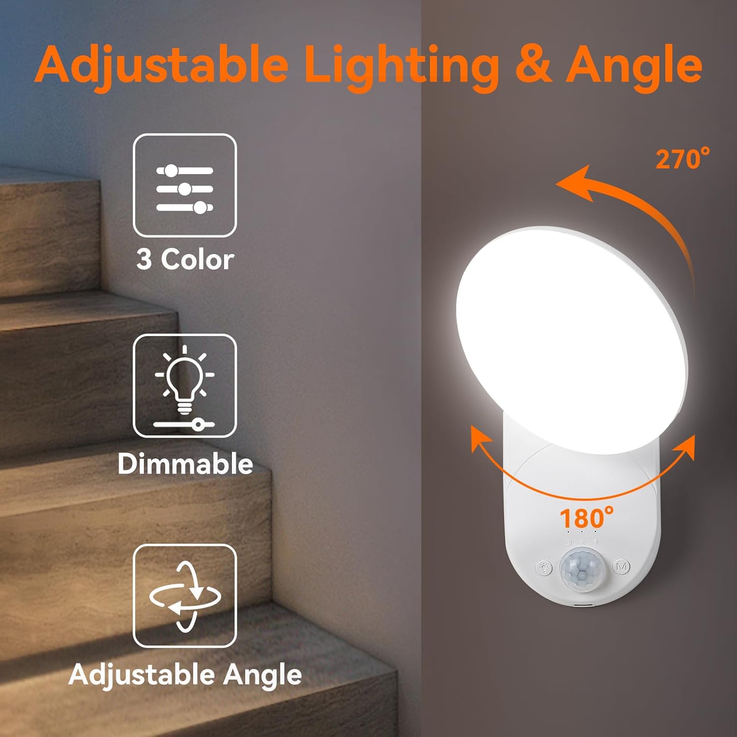 Rechargeable Motion Sensor Wall Light – Wireless Magnetic LED with ...