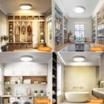 Picture of Rechargeable Motion Sensor Light with Remote Control, Magnetic Wireless LED Ceiling & Wall Light, Battery Powered PIR Sensor Lamp for Shed, Loft, Bathroom, Garage & Hallway