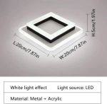 Picture of LED Ceiling Light 20W – Modern Square Ceiling Lamp, 6500K Cool White for Bedroom, Kitchen & Living Room