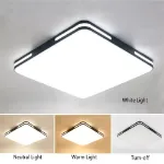 Picture of 36W LED Ceiling Light, 50CM Flush Ceiling Light with Switch Control, 3000-6500K Dimmable Ceiling Lights Bedroom