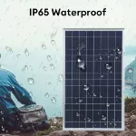 Picture of 15W 12V Solar Panel Kit, Waterproof Portable Charger with Alligator Clips for Home & Outdoor Use