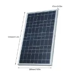Picture of 15W 12V Solar Panel Kit, Waterproof Portable Charger with Alligator Clips for Home & Outdoor Use