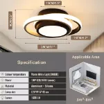 Picture of Luminous Halo LED Ceiling Light – Modern Ceiling Chandelier for Living Room, Bedroom, Office & Home Décor