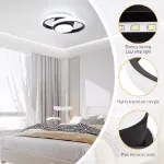 Picture of Luminous Halo LED Ceiling Light – Modern Ceiling Chandelier for Living Room, Bedroom, Office & Home Décor