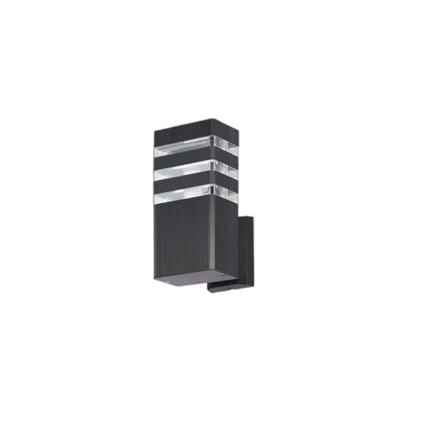 Picture of Square LED Up  Wall Light – Waterproof IP65 Outdoor Wall Lamp – Modern E27 Garden Porch Sconce Light for House, Patio, Pathway (Bulb Not Included) – Black/White