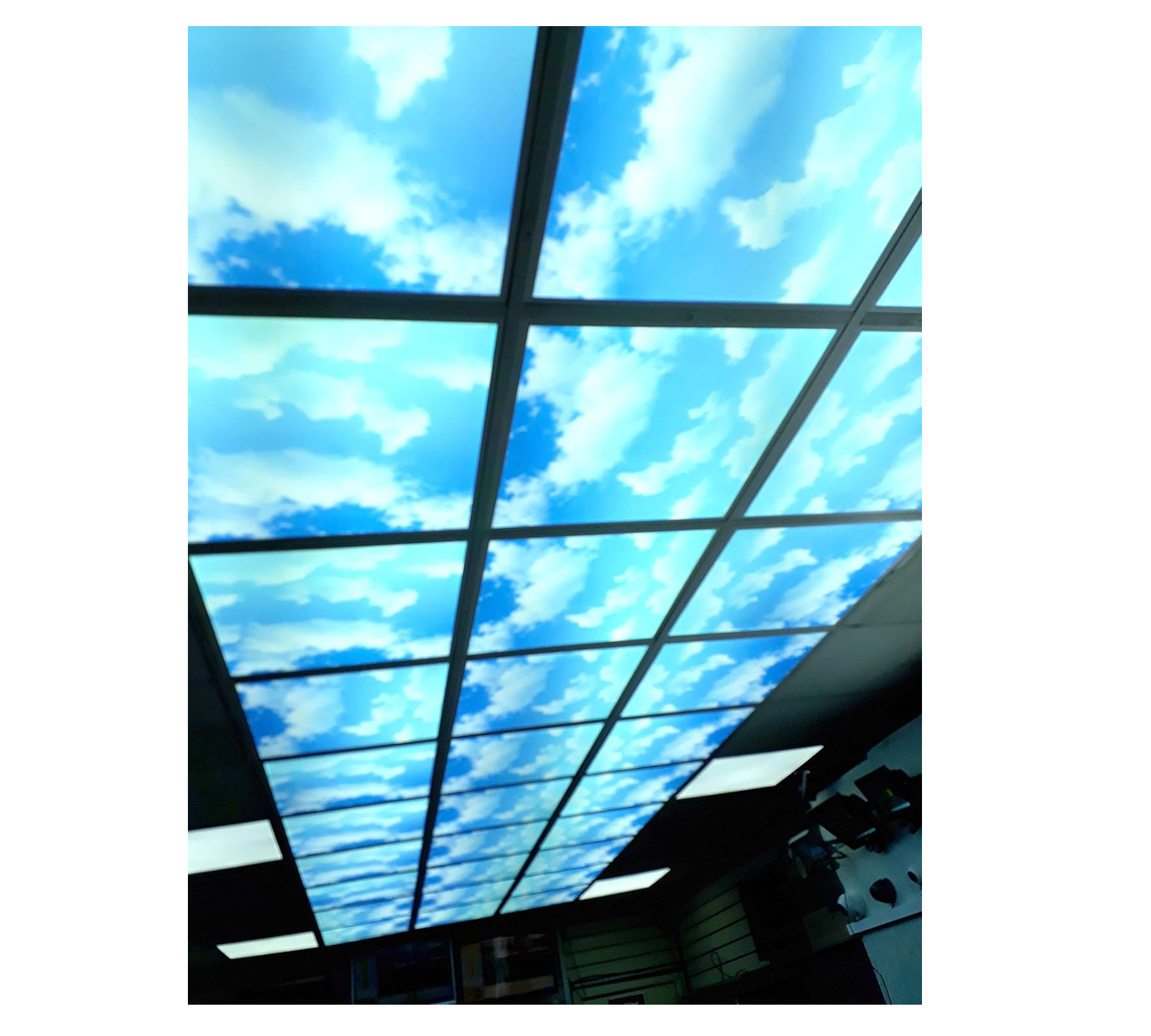 48W Sky Cloud Pattern LED Slim Panel Ceiling Light 600x600 mm with Driver