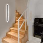 Picture of Sleek LED Wall Sconce – Waterproof Modern Outdoor Light with Long Strip Design