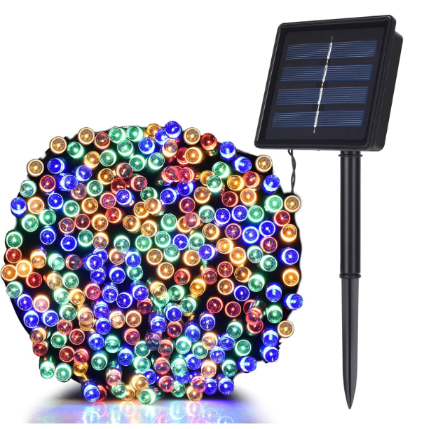 Picture of Solar String Lights | 200 LED Waterproof Fairy Lights | 72FT Multicolor Outdoor & Indoor Decoration | Solar Powered for Patio, Garden, Christmas & Parties