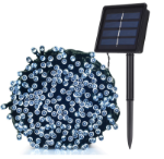 Picture of Solar String Lights | 200 LED Waterproof Fairy Lights | 72FT Multicolor Outdoor & Indoor Decoration | Solar Powered for Patio, Garden, Christmas & Parties