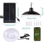 Picture of 2-Head Solar-Powered LED Pendant Lights – Dual Hanging Lamps for Garden, Shed, Yard & Indoor Spaces