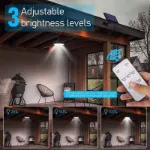 Picture of 2-Head Solar-Powered LED Pendant Lights – Dual Hanging Lamps for Garden, Shed, Yard & Indoor Spaces