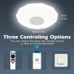 Picture of Smart RGB Bluetooth Ceiling Light – 36W Dimmable LED with Built-in Speaker, Remote & App Control, Perfect for Bathroom, Kitchen, Lounge, Living Room, and Kid's Room