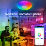 Picture of Smart RGB Bluetooth Ceiling Light – 36W Dimmable LED with Built-in Speaker, Remote & App Control, Perfect for Bathroom, Kitchen, Lounge, Living Room, and Kid's Room