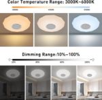 Picture of Smart RGB Bluetooth Ceiling Light – 36W Dimmable LED with Built-in Speaker, Remote & App Control, Perfect for Bathroom, Kitchen, Lounge, Living Room, and Kid's Room