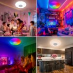 Picture of Smart RGB Bluetooth Ceiling Light – 36W Dimmable LED with Built-in Speaker, Remote & App Control, Perfect for Bathroom, Kitchen, Lounge, Living Room, and Kid's Room