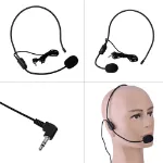 Picture of Head-Mounted Wired Microphone,  3.5mm Headset Mic for Teachers, Guides & Public Speaking