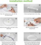 Picture of 13W Modern Flush Ceiling lights, 4200LM 4000K Natural White, 240W Equivalent, Waterproof IP44 Modern Flush Ceiling Lights for Living Room,Bedroom, Kitchen, Bathroom, Porch