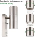 stainless steel outdoor wall lights