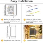 Picture of LED  Square Up and Down Wall Light – Modern Outdoor Waterproof IP44 Wall Lamp – Energy-Efficient LED Wall Sconce for Patio, Porch, Garden & Pathway – Black Aluminium Wall Mount Light Fixture