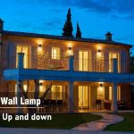 Picture of LED  Square Up and Down Wall Light – Modern Outdoor Waterproof IP44 Wall Lamp – Energy-Efficient LED Wall Sconce for Patio, Porch, Garden & Pathway – Black Aluminium Wall Mount Light Fixture