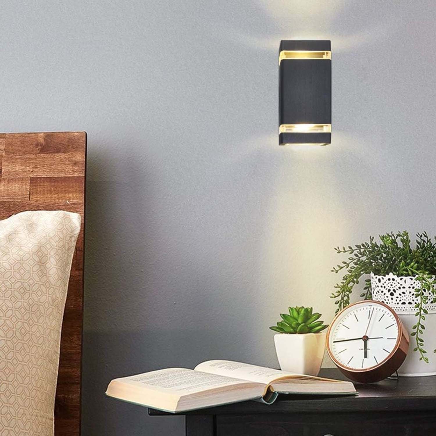 LED Up and Down Wall Light – IP44 Waterproof, Modern Outdoor Wall Lamp ...